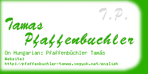 tamas pfaffenbuchler business card
