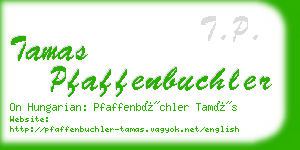 tamas pfaffenbuchler business card